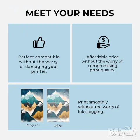 Penguin 303XL Черна или цветна касета с мастило съвместим с HP ENVY Photo 6234 6220 7134 TANGO X/100, снимка 6 - Консумативи за принтери - 49866256