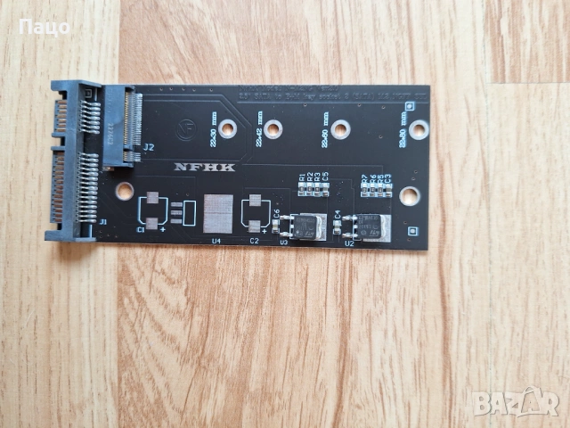 SSD адаптер M.2 NVMe към PCIe, 3.04.0 x4 за SSD модули 2280, 2260, 2242, 2230 слот x1