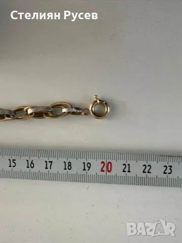  7.52гр 20см златна гривна/ златно колие / синджир / ланец / злато / GOLD 585 / 14 карата , снимка 4 - Гривни - 50945241