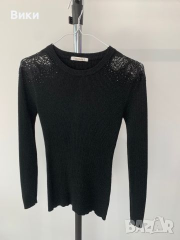 Красив дамски пуловер с дантела и камъни, снимка 10 - Блузи с дълъг ръкав и пуловери - 45747209
