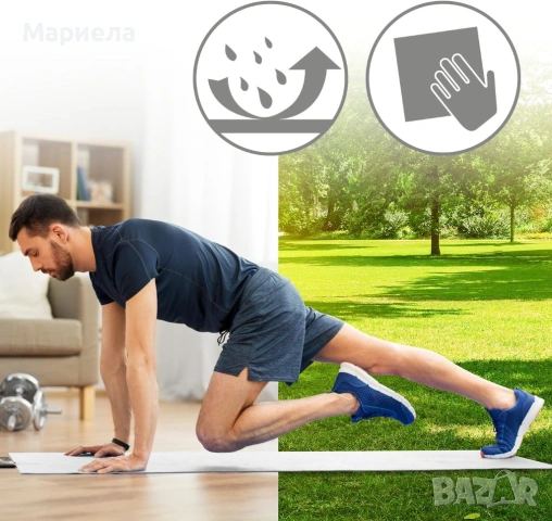 Висококачествена постелка за фитнес и пилатес "WFX" / 183х61х12мм., снимка 5 - Други спортове - 53533792