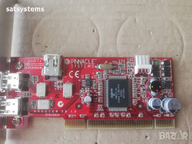 PCI 3-Port 1394 FireWire Adapter Card Pinnacle Booster 2B v1.0, снимка 5 - Други - 46459321