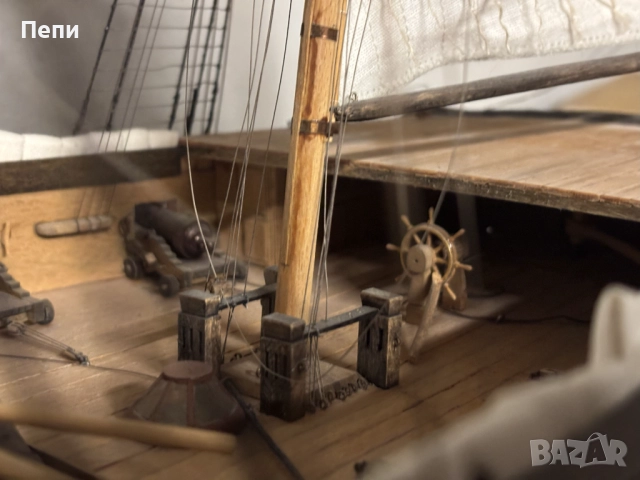 Макет на кораб - военна фрегата Менелай 1810 г., снимка 4 - Колекции - 52142888