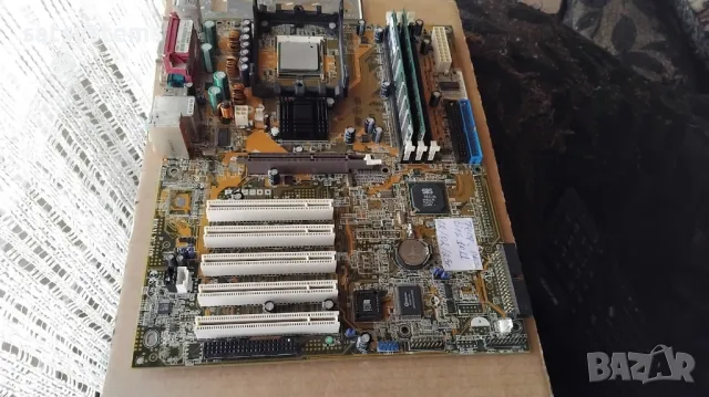 Дънна платка Asus P4S800 Socket 478 CPU+FAN+RAM, снимка 3 - Дънни платки - 49095208