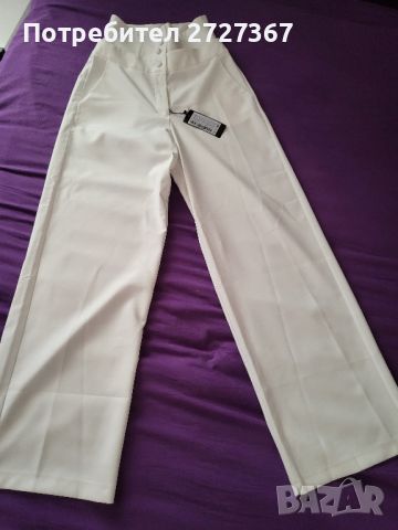 Елегантен бял панталон, снимка 3 - Панталони - 45319834