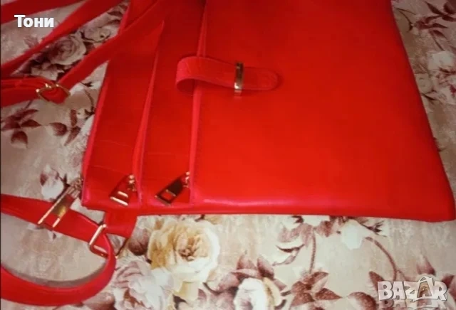 Нова Кожена Дамска Чанта , снимка 2 - Чанти - 53661178