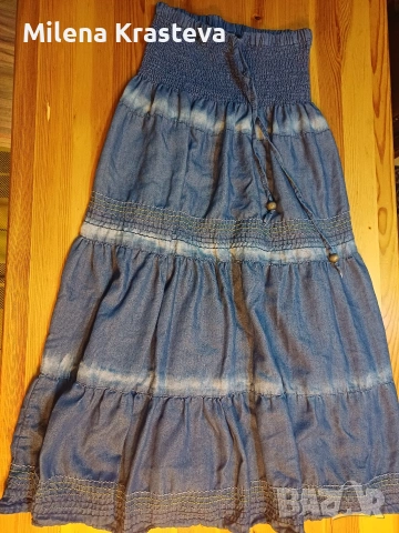 Дълга сънкова тънка пола. Универсален размер