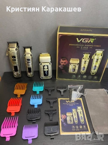 Професионален бръснарски комплект VGR ( 3 машинки ), снимка 5 - Машинки за подстригване - 50515490