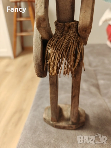 Дървена статуетка на африкански войн, снимка 11 - Антикварни и старинни предмети - 53120337