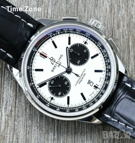 Breitling Premier Chronograph "Panda" 42mm Steel, снимка 3 - Мъжки - 52997594