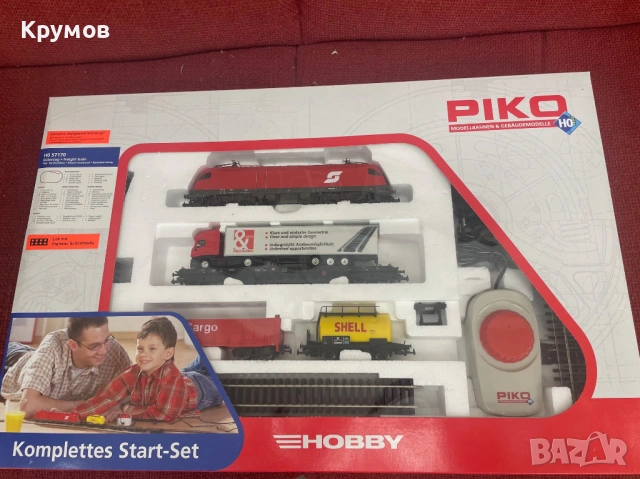 Стартов сет комплект Пико BR182 вагони HO 1:87 влак ЖП модел релси траф