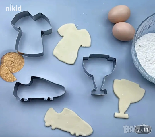 Купа Тениска Бутонка бутонки спортни резци форми метална форма резец украса бисквитки фондан, снимка 4 - Форми - 53930641