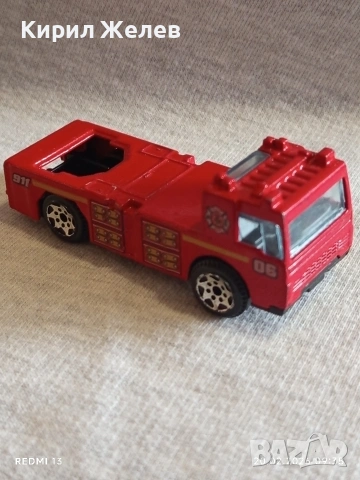 Метална количка ПОЖАРНА много красива за КОЛЕКЦИЯ ДЕКОРАЦИЯ 22137