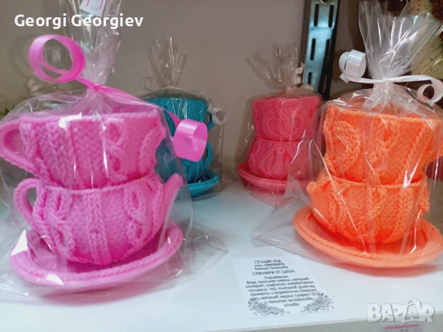 цветя изработени с глицеринов ароматен сапун , снимка 9 - Декорация за дома - 50502510