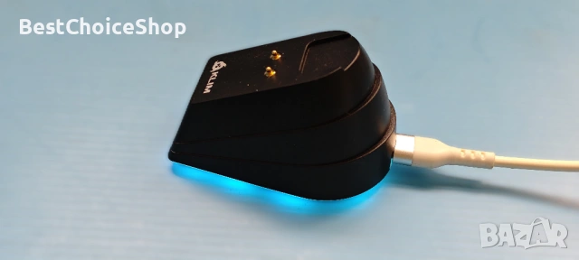 Геймърска безжична мишка KLIM Blaze X RGB, със станция за зареждане +дълготрайна батери+до 12000 DPI, снимка 8 - Клавиатури и мишки - 54260060