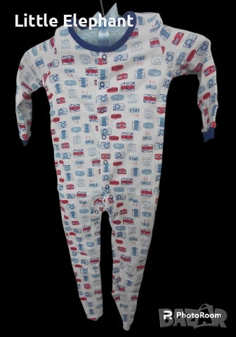 Цяло ромпърче"Camera selfie"за 18-24 мес момченце,Англия/ново