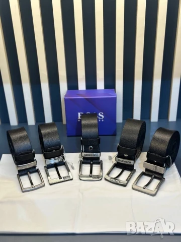 колани от естествена кожа в кутия tommy hilfiger hugo boss lacoste emporio armani calvin klein , снимка 12 - Колани - 50573049