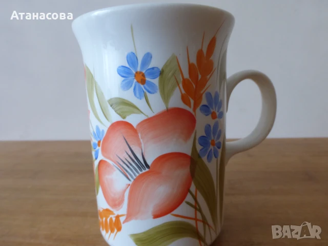 Колекционерска порцеланова чаша Коста Йорданов Видин 1980 г , снимка 2 - Чаши - 50762184