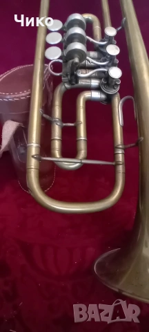 Английски тромпет с машинки, снимка 5 - Духови инструменти - 53711891