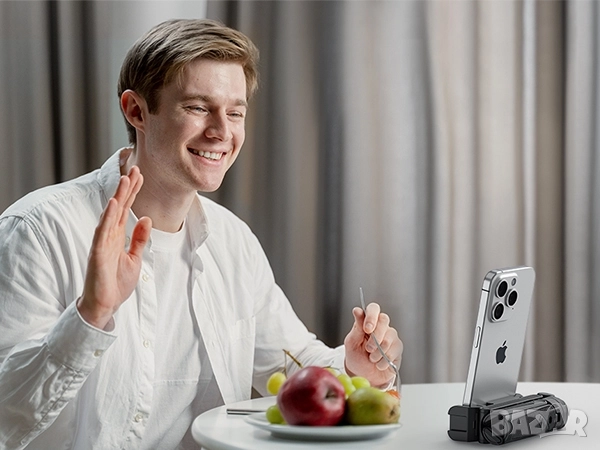 ULANZI JJ02 3в1 статив, селфи стик и грип за Телефон с Bluetooth дистанционно, снимка 11 - Селфи стикове, аксесоари - 52345312