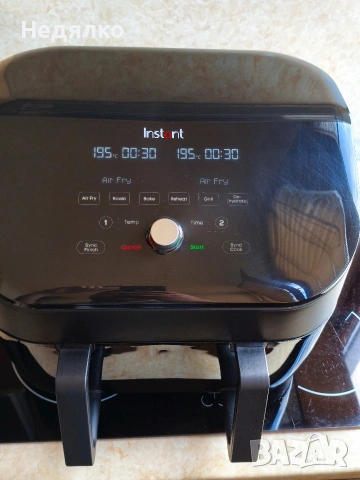 Instant Vortex PLUS VersaZone Air fryer , снимка 4 - Уреди за готвене на пара - 53987673