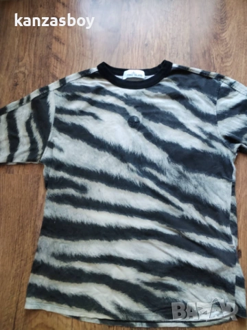Stone Island Zebra Printed T Shirt - страхотна мъжка тениска С, снимка 6 - Тениски - 53802052