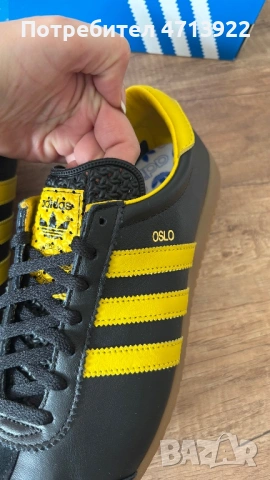Оригинални Adidas Oslo – черно/жълти – лимитирана серия нови с етикет, снимка 2 - Маратонки - 53723592