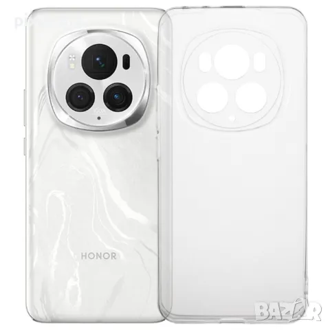 Силиконов калъф за Huawei Honor Magic6 Pro, Прозрачен, снимка 1 - Калъфи, кейсове - 47966268