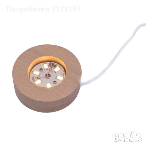 LED Светеща кристална топка/лампа, 3D сензорна - Балерина, снимка 2 - Настолни лампи - 46309662