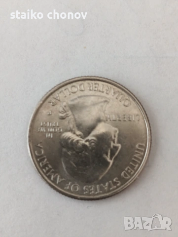 Монета 2011-P Olympic Quarter Dollar -обърнат гръб, снимка 2 - Нумизматика и бонистика - 53823454