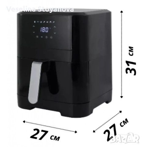 Фритюрник с горещ въздух Sokany SK-ZG-8043, 8л., 2000W, снимка 5 - Фритюрници - 52622755