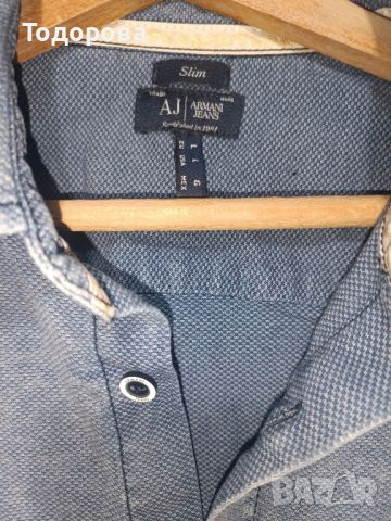 Риза слим Armani Jeans, снимка 3 - Ризи - 45498714