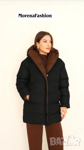 Дамско зимно двулицево яке, снимка 4 - Якета - 52591853