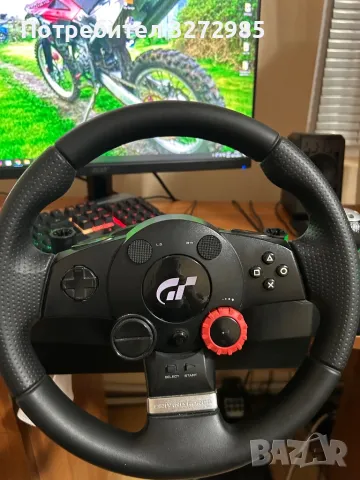 Logitech GT Driving Force, снимка 1 - Джойстици и геймпадове - 48253410