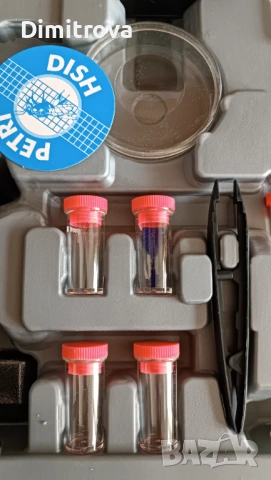 Микроскоп за деца - метален в куфар, снимка 8 - Образователни игри - 53292412