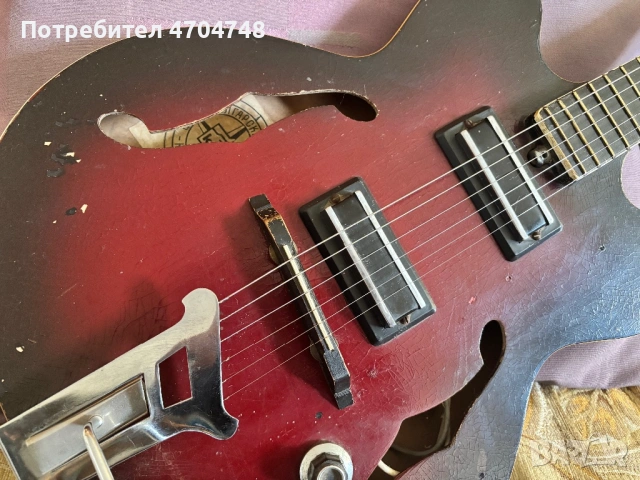 Ретро електрическа китара Кремона, снимка 3 - Китари - 53757441