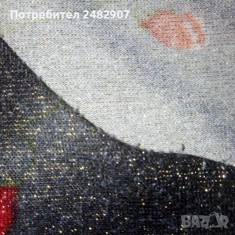 Дамска блуза с блестящ ефект, снимка 9 - Тениски - 51699953