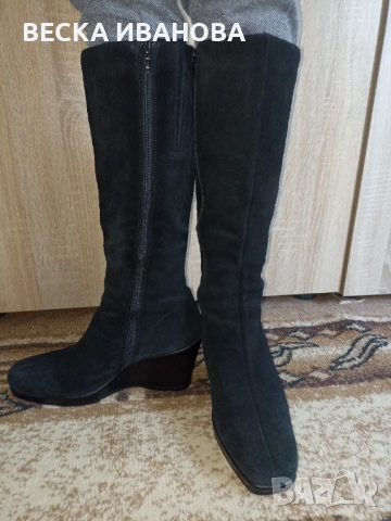 Ботуши от естествен велур-нови 40 номер, снимка 10 - Дамски ботуши - 53581364