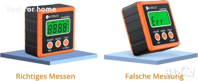 Цифров LCD транспортир ,ъгломер, водоустойчив Neoteck , снимка 6 - Измервателни инструменти - 50004708