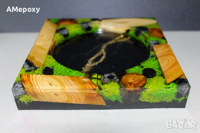 ✨ Ръчно изработен пепелник от епоксидна смола ✨, снимка 2 - Други - 54233306