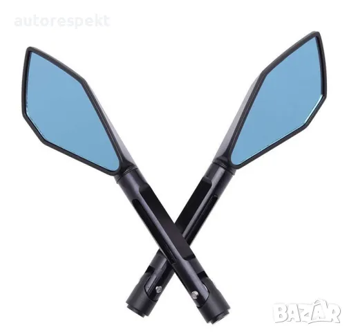 Огледала за мотор - YF2158 -10мм 8мм 2бр/к-т - Черно, снимка 5 - Аксесоари и консумативи - 49617955