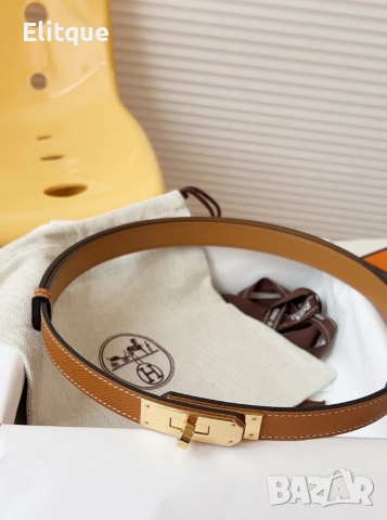 колан от естествена кожа в кутия и сертификат hermes 