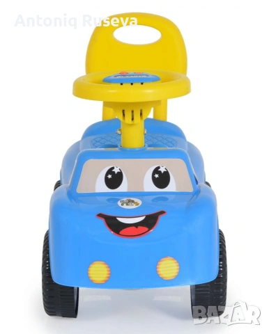 Кола за бутане Moni Toys - Keep Riding, синя, снимка 2 - Детски велосипеди, триколки и коли - 53494528