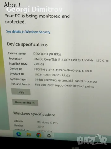 Dell Venue 11 Pro 7140, снимка 5 - Лаптопи за дома - 47115838