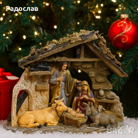 Коледна композиция „Рождество Христово“ – топлина и смисъл в един декор.