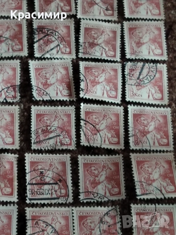 Винтидж ПОЩЕНСКИ марки Чехословакия 90 бр. , снимка 8 - Филателия - 53173880
