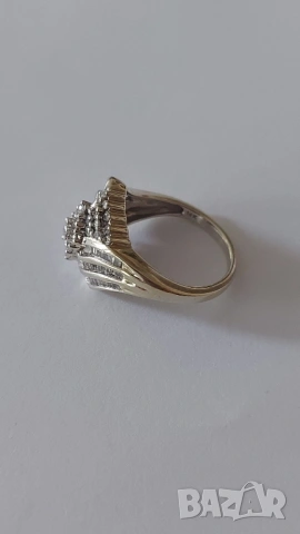 Златен пръстен с брилянти, снимка 8 - Пръстени - 53117717