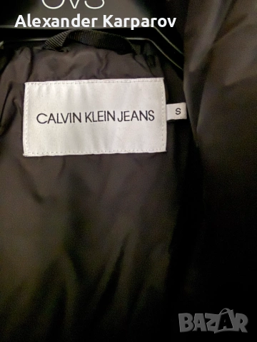 Calvin Klein Jeans пухено яке S - оригинал, отлично състояние, снимка 4 - Якета - 53638602