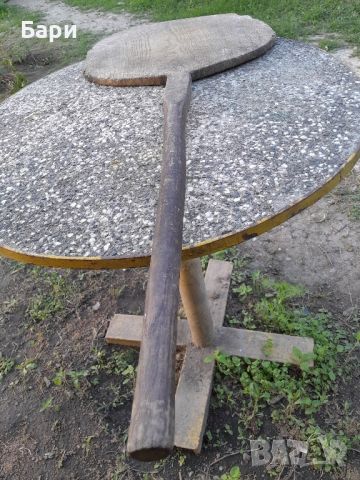 Автентична дървена дъска,лопата за месене на хляб, кръг с дръжка, снимка 4 - Други ценни предмети - 45380066