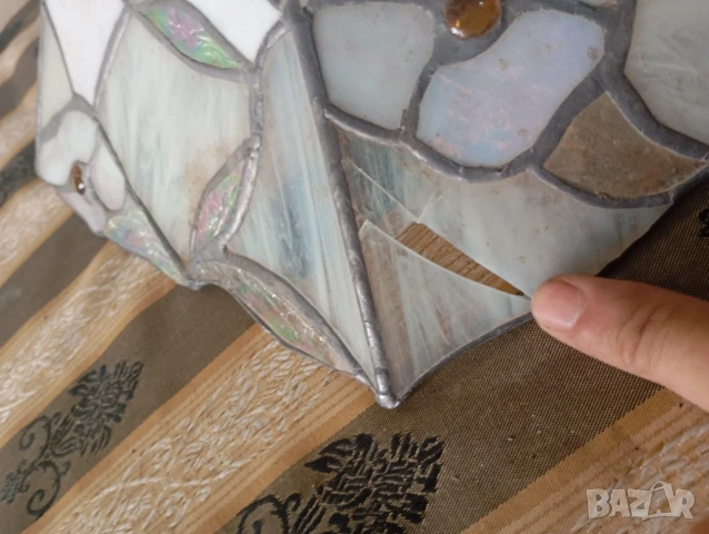 Полилей,лампа за таван тип тифани, снимка 2 - Полилеи - 51230599